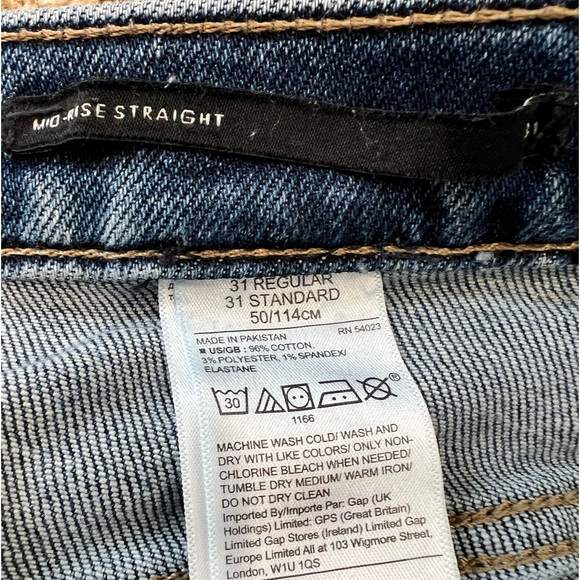 Banana Republic Mid rise straight denim jeans size 31 - Picture 6 of 7